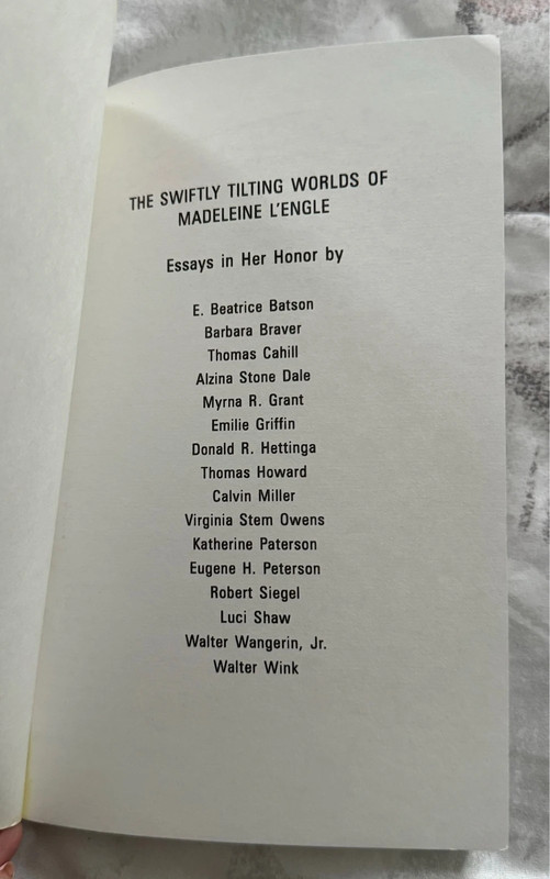 NWOT The Swiftly Tilting Worlds of Madeleine L’Engle by Luci Shaw 4