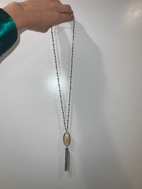 Long stone necklace 1