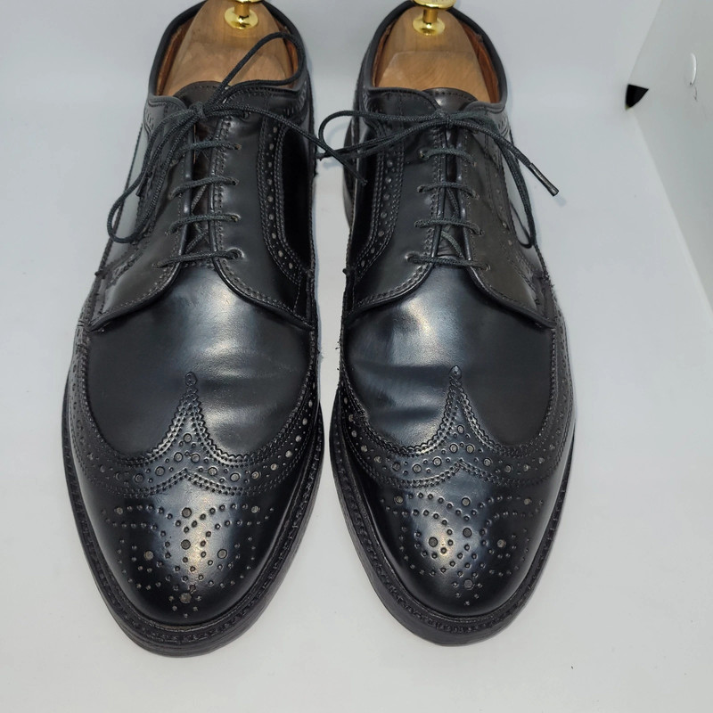 Allen Edmonds MacNeil 9177 Shell Cordovan Black Wing Tip Normal Wide US 8E EUR 41 5 Vinted