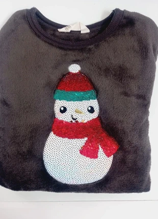 Maglia felpa H&M Natale paillettes bambina bambino 4-6 anni, marque: H&M, état: Très bon état, taille: 4 ans / 104 cm, 2,00 €, 2,80 € Protection acheteurs incluse