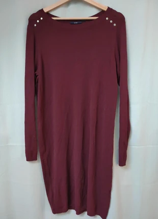 Robe pull bordeaux. Taille 42 44, merk: Kiabi, staat: Heel goed, maat: XL / 42 / 14, € 7,00, € 8,05 inclusief Kopersbescherming