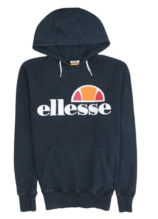 Ellesse vintage 90's black spellout pullover hoodie medium size, brand: Ellesse, condition: Satisfactory, size: M / UK 12-14, £11.00, £12.25 includes Buyer Protection Pro