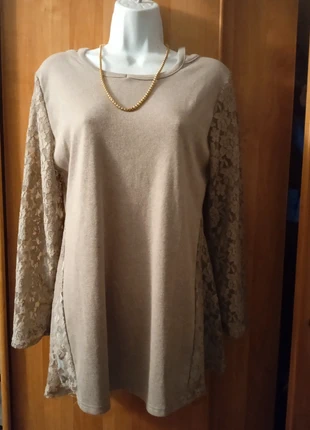 Pull fin beige foncé avec dentelle en tbe taille M, marque: Privée, état: Très bon état, taille: M / 38 / 10, 5,00 €, 5,95 € Protection acheteurs incluse