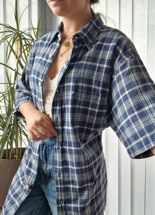 Chemise vintage bleu à carreaux Ralph Lauren (2269), marca: Ralph Lauren, estado: Muito bom, tamanho: L / 40 / 12, €32.00, €34.30 inclui Proteção do Comprador Pro