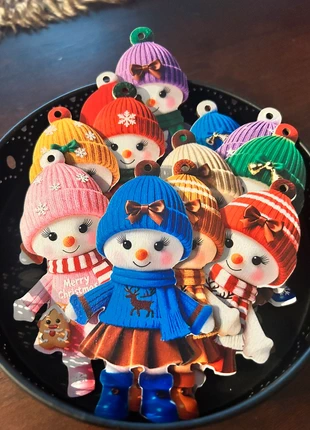 11 Placchette Natalizie in Legno - Pupazzi di neve - cm 10x5,5 circa, zustand: Neu, mit Etikett, 6,00 €, 7,00 € inklusive Vinted-Käuferschutz