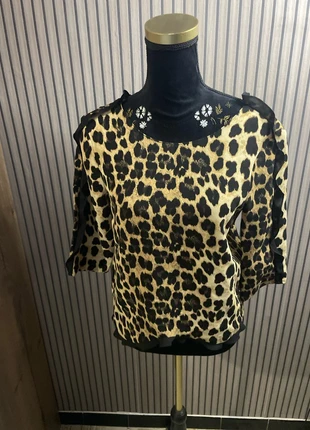 🐆 Blouse Zara léopard froufrous chic 34/36, brand: Zara, condition: Very good, size: XS / 34 / 6, €8.00, €9.10 includes Buyer Protection Pro