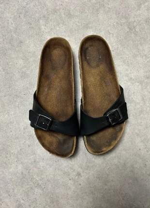 Sandales Birkenstock Madrid noir 37, merk: Birkenstock, staat: Heel goed, maat: 37, € 25,00, € 26,95 inclusief Kopersbescherming