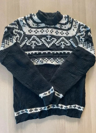 Pull Vintage White Stag Noir Blanc Jacquard Norvégien Fair Isle Laine M/L, marque: Vintage Dressing, état: Très bon état, taille: L, 22,50 €, 24,33 € Protection acheteurs incluse