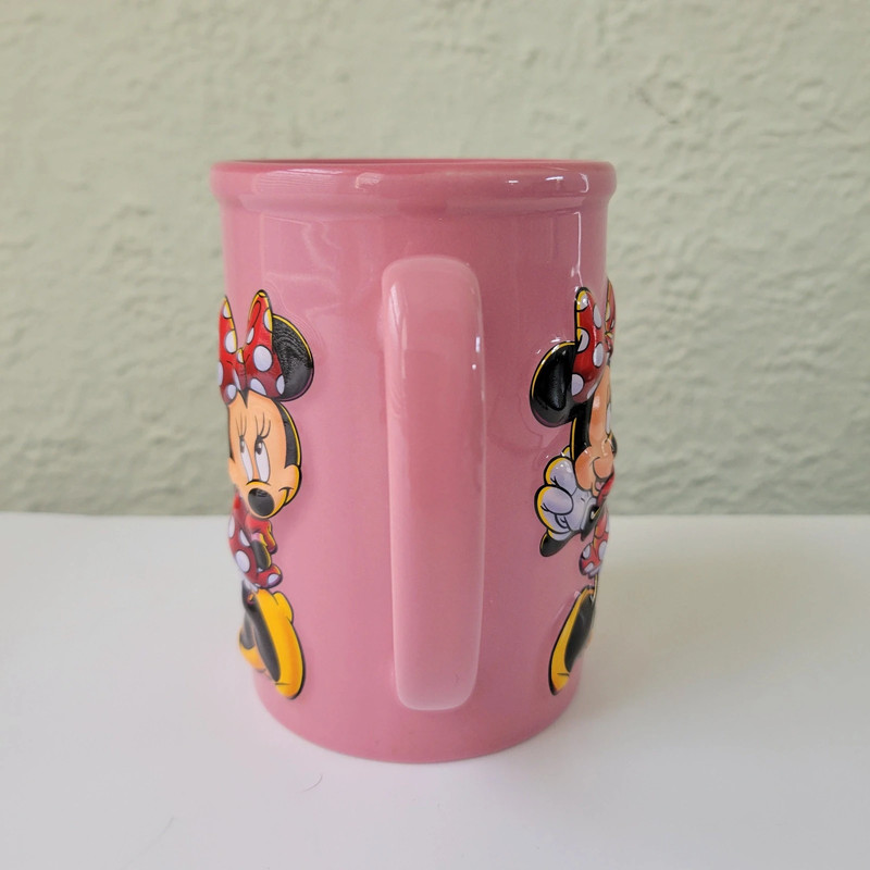 Walt Disney Minnie Mouse 3-D Large Pink Coffee Mug Cup 16oz 4