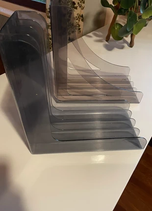 Deux supports à vinyles 33 tours / LP vintage en plastique fumé, marque: Vintage, état: Très bon état, 20,00 €, 21,70 € Protection acheteurs incluse