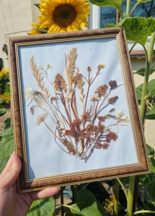 Boho Vintage Dried Pressed Flower Frame, brand: Flower, condition: Very good, £7.00, £8.05 includes Buyer Protection