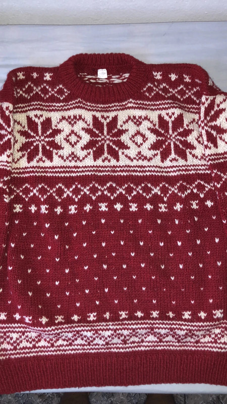 Vintage Christmas Heavy Wool Sweater 2