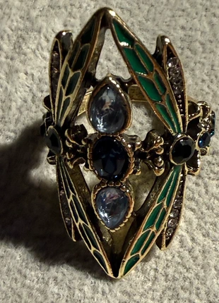 Art Nouveau Dragonfly Statement Ring, condition: New without tags, size: 17.7 mm / O½, £7.50, £8.58 includes Buyer Protection