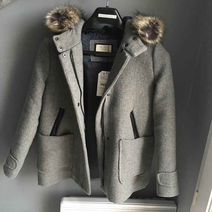 Manteau gris Zara 1