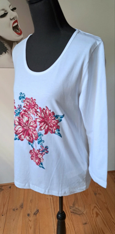 T shirt Manches 3 4 Taille 40 100 coton Julipa Neuf