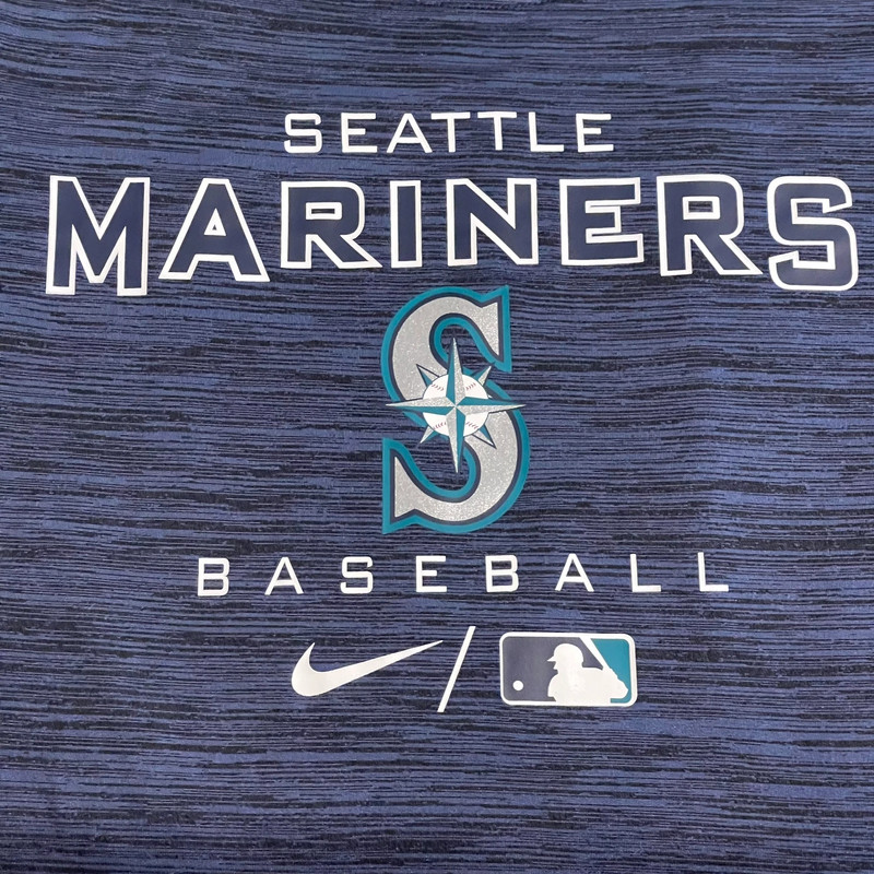 Seattle Mariners Shirt Men Small Blue Nike Dri-Fit MLB Baseball Lightweight Tee 5