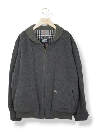 Chaqueta Harrington de lana Burberry Gris - Hombre (L), marque: Burberry, état: Très bon état, taille: L, 75,00 €, 79,45 € Protection acheteurs (Pro) incluse