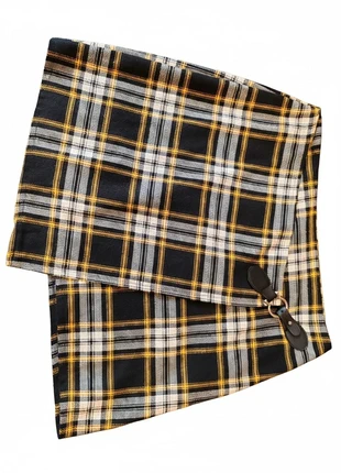 Minigonna asimmetrica tartan vintage anni 90con fibbia in pelle, marque: Punk, état: Très bon état, taille: M / 38 / 10, 13,00 €, 14,35 € Protection acheteurs incluse