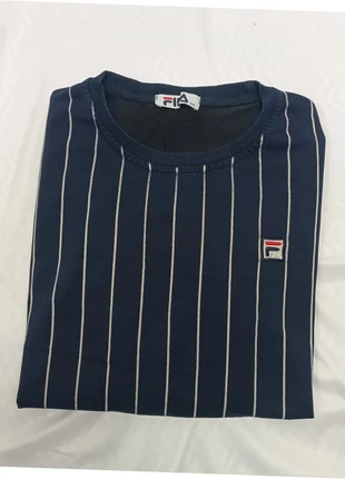 Pull fin col rond bleu à rayures FILA, Taille XXL mais il taille L, très bon état, brand: FILA, condition: Very good, size: L, €8.50, €9.63 includes Buyer Protection Pro