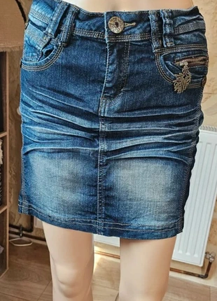 jupe courte en jean jennyfer 36, marke: Jennyfer, zustand: Sehr gut, größe: S / 36 / 8, 8,00 €, 9,10 € inklusive Vinted-Käuferschutz