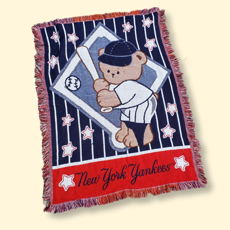 New York Yankees Baseball Tapestry Blanket 1