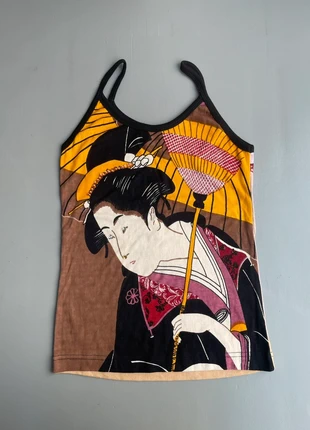 Vintage Y2K Archive Print Kawaii Top, marque: Vintage Dressing, état: Neuf avec étiquette, taille: S / 36 / 8, 39,00 €, 41,65 € Protection acheteurs incluse