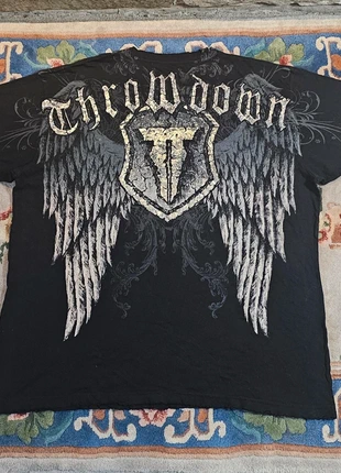 Y2k Throwdown AOP affliction style wings tshirt, brand: Throwdown, condition: Very good, size: XL, £49.99, £53.19 includes Buyer Protection