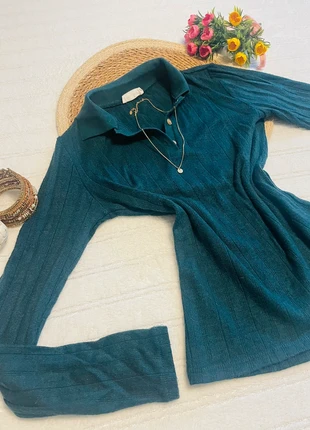 Pull moulant à col - vert sapin - XS - cache cache, marque: Cache Cache, état: Bon état, taille: XS / 34 / 6, 5,00 €, 5,95 € Protection acheteurs incluse