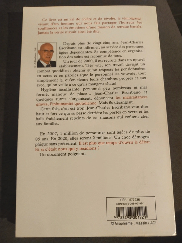 Livre "On achève bien nos vieux" de Jean-Charles Escribano 2