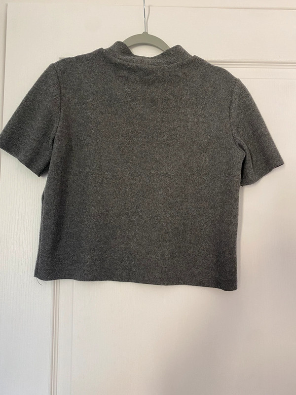 crop top gris zara 2