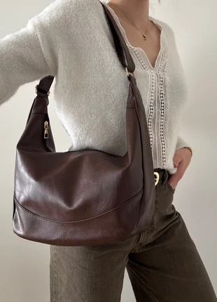 Sac à main femme tendance marron épaule simili cuir très bon état, brand: Tendance, condizioni: Ottime, €32.00, €34.30 include la Protezione acquisti