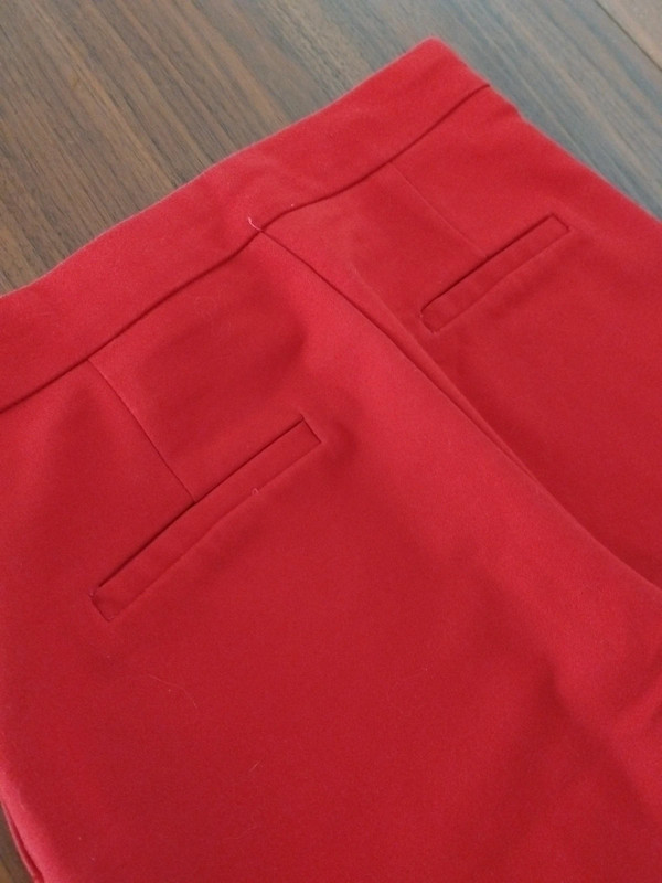 Pantaloni rossi red pants skinny Stradivarius xs 4