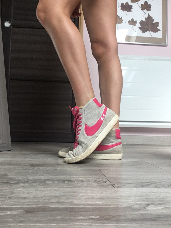 Nike blazer rose et beige 1