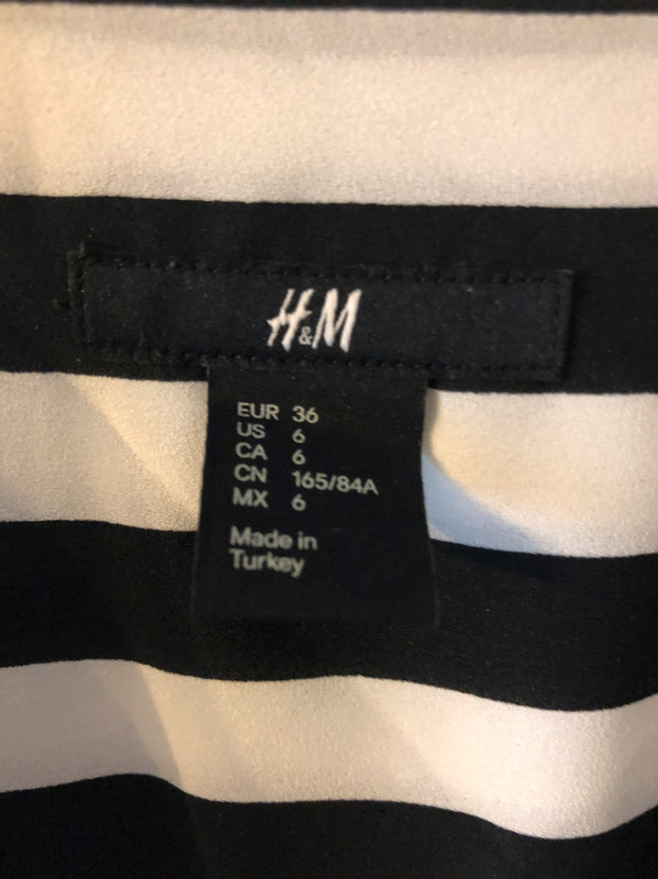 Robe rayées noir et blanc H&M taille 36  3