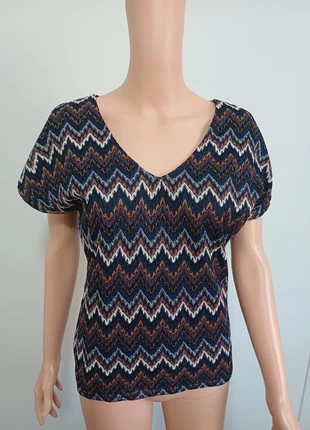 Haut chevrons ajouré – Multicolore doré – Taille 36 – mosquitos, brand: Mosquitos, condizioni: Ottime, taglia: S / IT 40 / EU 36, €6.95, €8.00 include la Protezione acquisti