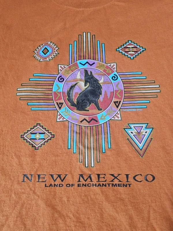 New Mexico Land Of Enchantment Tourist Shirt Orange Size 3xl 2