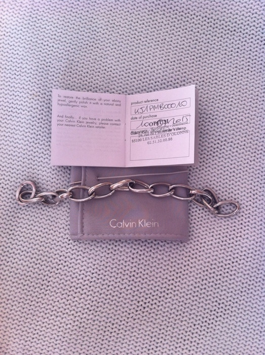 Bracelet chaîne acier Clavin Klein 4