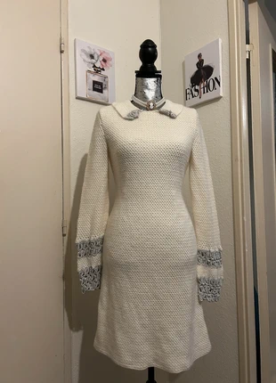 Robe en Laine crochet fait main vintage, marque: Vintage Dressing, état: Très bon état, taille: M / 38 / 10, 18,00 €, 19,60 € Protection acheteurs (Pro) incluse