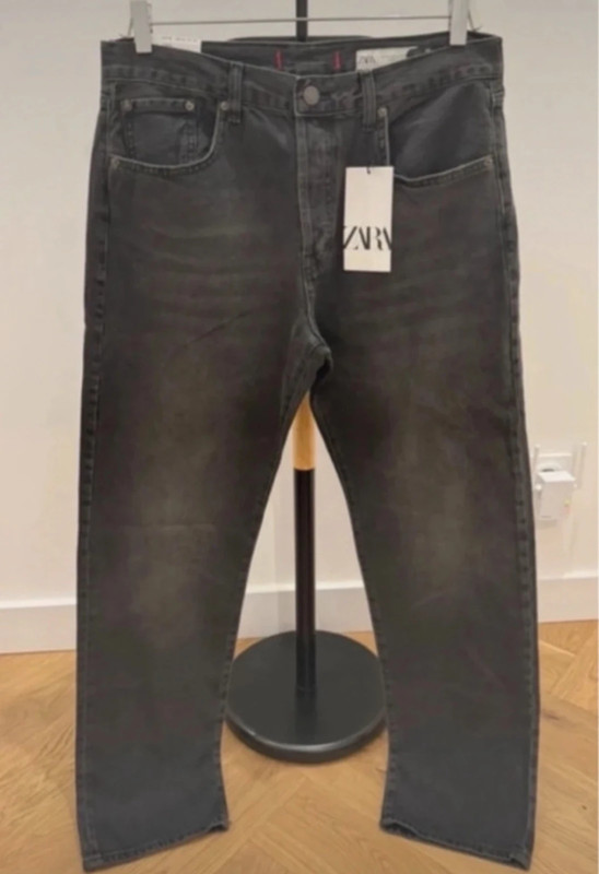 Zara szare grafitowe spodnie jeansy dżinsy rozmiar 40 L 42 XL 1