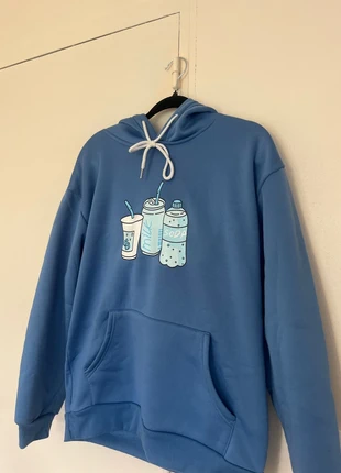 Sweat à capuche bleu, brand: Inconnu, condizioni: Ottime, taglia: M, €3.00, €3.85 include la Protezione acquisti