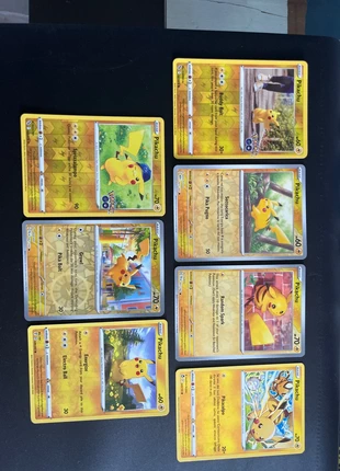 Lotto 7x Pikachu reverse, Ita/Eng. Near Mint, marque: Pokémon, état: Très bon état, 15,00 €, 16,45 € Protection acheteurs incluse
