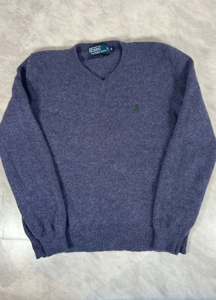Ralph Lauren pull lambswool Laine homme M violet col V premium Code 268N, brand: Ralph Lauren, condition: Very good, size: M, €45.00, €47.95 includes Buyer Protection Pro