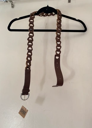Brown woven leather belt, brand: SVNX, condition: New with tags, size: Adjustable, £10.00, £11.20 includes Buyer Protection