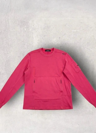Sweat Stone Island – 100% coton – Poches zippées – Très bon état – Fuchsia – Taille S, marque: Stone Island, état: Très bon état, taille: S, 50,00 €, 53,20 € Protection acheteurs incluse
