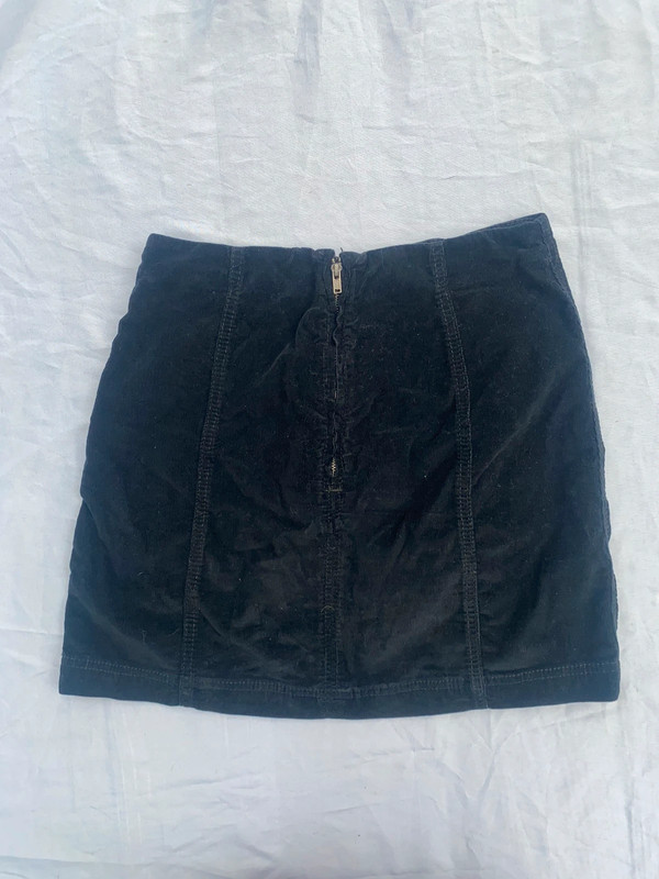 free people modern femme black corduroy skirt 5