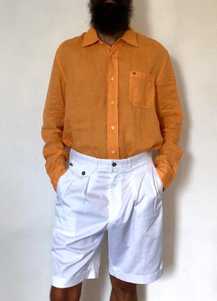 Tommy Hilfiger linen orange shirt, marca: Tommy Hilfiger, estado: Muito bom, tamanho: L, €30.00, €32.20 inclui Proteção do Comprador