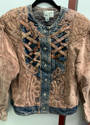 Jacket en jean /velours boho bohème vintage , brand: Vintage, condition: Good, size: M / 38 / 10, €15.00, €16.45 includes Buyer Protection