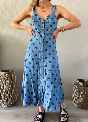 Robe longue bleu Mango, marke: Mango, zustand: Sehr gut, größe: XS / 34 / 6, 19,00 €, 20,65 € inklusive Vinted-Käuferschutz