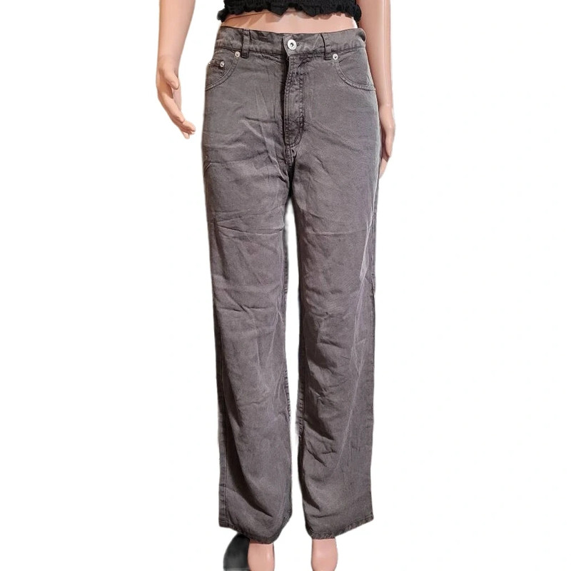 Pulp stovepipe jean high-waisted tencel gray pants M/8 1