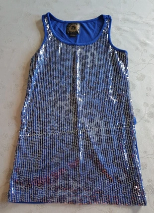 blauw glittertopje maat 122-128, estado: Muy bueno, tamaño: 8 años / 128 cm, 3,00 €, 3,85 € Protección al comprador incluida